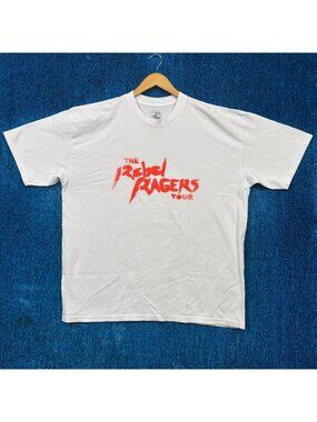 Kid Cudi Rebel Rangers Rap White T-Shirt Size Extra Large